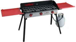 Camp Chef Pro 90X 3 Burner Stove -Garmin Shop opplanet camp chef pro 90x 3 burner stove black and red pro90x av 1