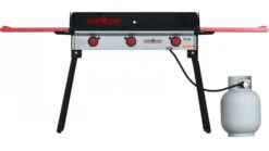 Camp Chef Pro 90X 3 Burner Stove -Garmin Shop opplanet camp chef pro 90x 3 burner stove black and red pro90x main