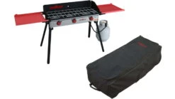 Camp Chef Pro 90X 3 Burner Stove -Garmin Shop opplanet camp chef pro 90x 3 burner stove black and red with black top loading roller bag black rcb90 main