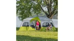 Core Equipment 12 Person Instant Cabin Tent -Garmin Shop opplanet core equipment 12 person instant cabin tent green gray 18 x 10 ft 40027 usage 4