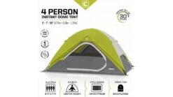 Core Equipment 4 Person Instant Dome Tent -Garmin Shop opplanet core equipment 4 person instant dome tent green gray 9 x 7 ft 40006 usage 1