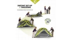 Core Equipment 4 Person Instant Dome Tent -Garmin Shop opplanet core equipment 4 person instant dome tent green gray 9 x 7 ft 40006 usage 2
