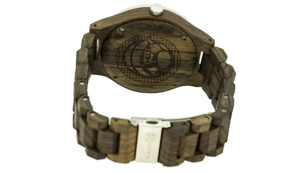 Earth Wood Cherokee Bracelet Watch W/Magnified Date 7 Earth Wood Cherokee Bracelet Watch W/Magnified Date - Image 5