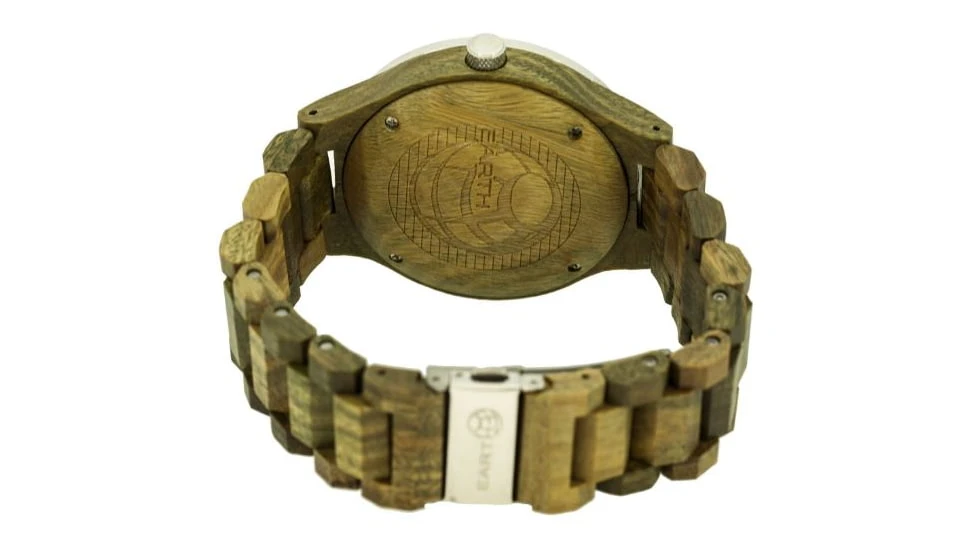 Earth Wood Cherokee Bracelet Watch W/Magnified Date 8 Earth Wood Cherokee Bracelet Watch W/Magnified Date - Image 6