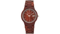 Earth Wood Biscayne Bracelet Watches W/Date -Garmin Shop opplanet earth wood biscayne bracelet watch w date red one size ethew4203 main