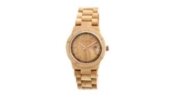Earth Wood Biscayne Bracelet Watches W/Date
