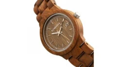 Earth Wood Biscayne Bracelet Watches W/Date -Garmin Shop opplanet earth wood biscayne wood bracelet watch w date olive standard ethew4204 av 2