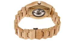 Earth Wood Gobi Automatic Skeleton Bracelet Watch 7 Earth Wood Gobi Automatic Skeleton Bracelet Watch -Garmin Shop opplanet earth wood gobi automatic skeleton bracelet watch khaki tan one size ethew4301 av 1