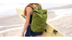 Eno 20L Roan Backpacks - Daypack -Garmin Shop opplanet eno roan rolltop pack backpack daypack moss 20l a41762 usage 4