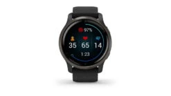 Garmin Venu 2 Watch -Garmin Shop opplanet garmin venu 2 watch slate stainless steel bezel with black case and silicone band slate black 010 02430 01 av 1