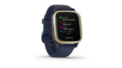 Garmin Venu SQ GPS Smartwatch - Music Edition -Garmin Shop opplanet garmin venu sq gps smartwatch music edition light gold aluminum bezel with navy case and silicone band 010 02426 02 av 2