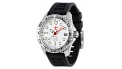 Hawaiian Lifeguard Association Dive Watches -Garmin Shop opplanet hawaiian lifeguard association dive watches white dial black strap steel one size hla 5404 av 1