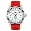 Hawaiian Lifeguard Association Dive Watches -Garmin Shop opplanet hawaiian lifeguard association dive watches white dial red strap steel one size hla 5411 main