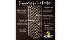 Klymit Static V Luxe Sleeping Pad -Garmin Shop opplanet klymit static v luxe sleeping pad stone extra large 06vlst02d av 3