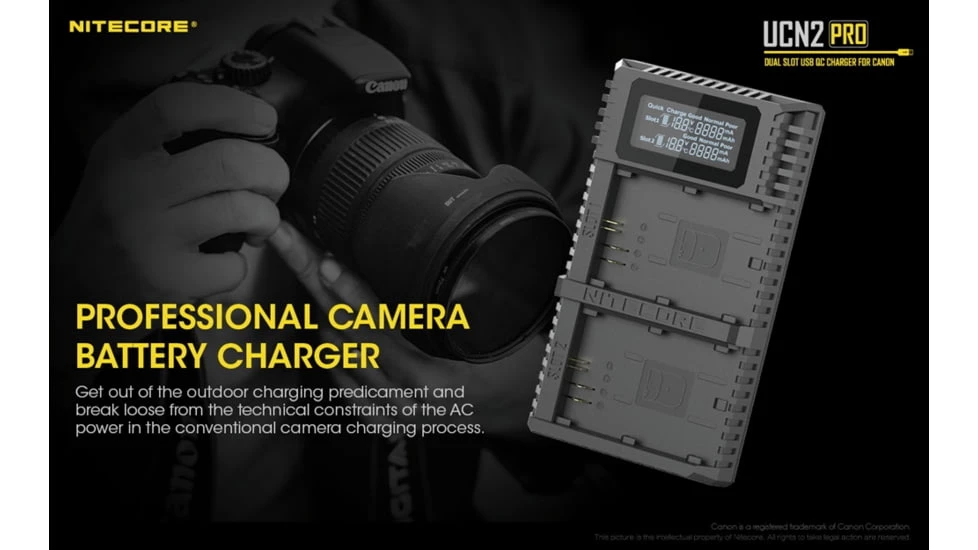Nitecore UCN2 Pro Dual-Slot Fast Digital USB Charger 10 Nitecore UCN2 Pro Dual-Slot Fast Digital USB Charger - Image 8