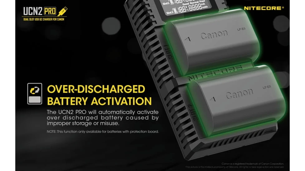 Nitecore UCN2 Pro Dual-Slot Fast Digital USB Charger 12 Nitecore UCN2 Pro Dual-Slot Fast Digital USB Charger - Image 10