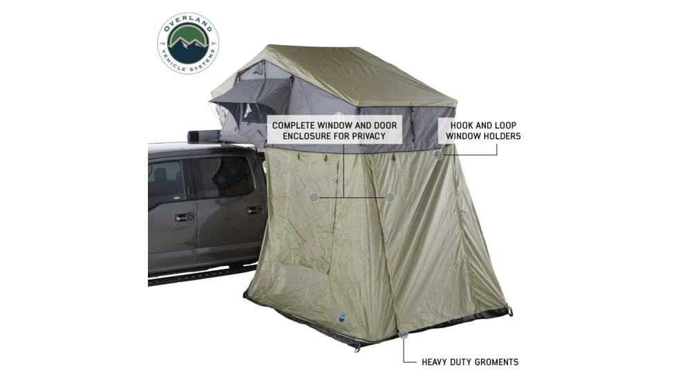 Overland Vehicle Systems N3E Nomadic 3 Extended Roof Top Tent Annex Room 3 Overland Vehicle Systems N3E Nomadic 3 Extended Roof Top Tent Annex Room - Image 2