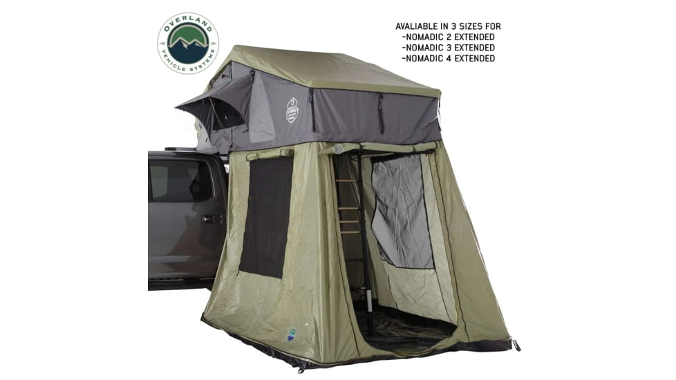 Overland Vehicle Systems N3E Nomadic 3 Extended Roof Top Tent Annex Room 12 Overland Vehicle Systems N3E Nomadic 3 Extended Roof Top Tent Annex Room - Image 11