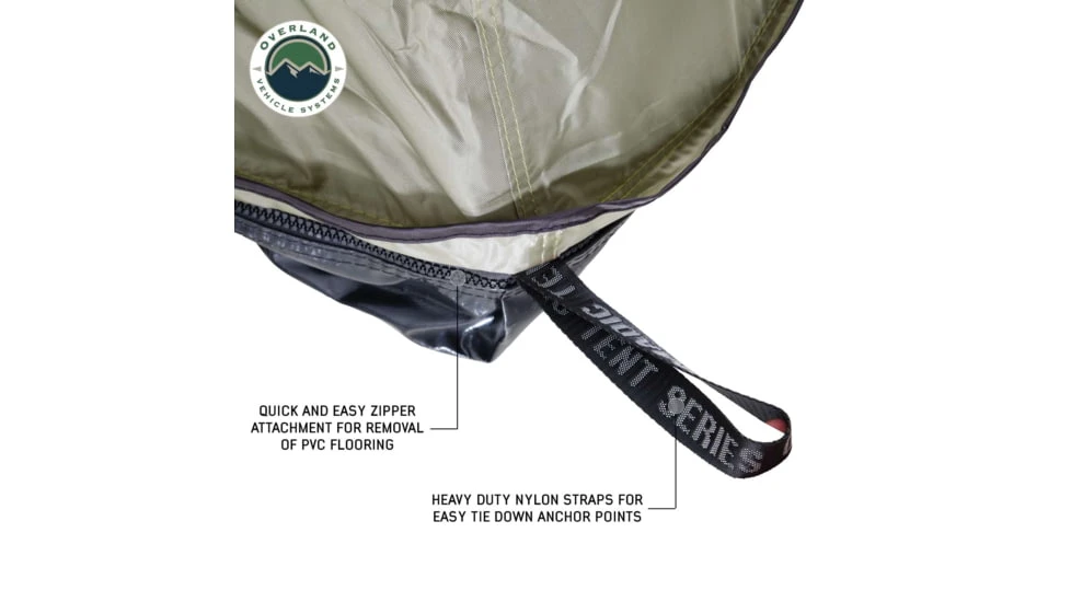 Overland Vehicle Systems N3E Nomadic 3 Extended Roof Top Tent Annex Room 8 Overland Vehicle Systems N3E Nomadic 3 Extended Roof Top Tent Annex Room - Image 7