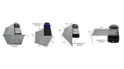 Overland Vehicle Systems Nomadic 180 Roof Top Awning -Garmin Shop opplanet overland vehicle systems nomadic 180 awning w bracket kit and extended poles 19609908 av 16