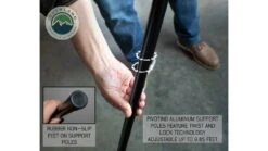 Overland Vehicle Systems Nomadic 180 Roof Top Awning -Garmin Shop opplanet overland vehicle systems nomadic 180 awning w bracket kit and extended poles 19609908 av 4