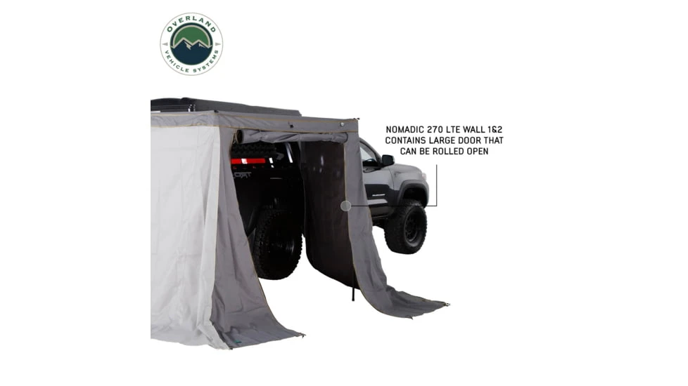 Overland Vehicle Systems Nomadic 270 LT Awning Wall 1/ 2 Passenger Side 4 Overland Vehicle Systems Nomadic 270 LT Awning Wall 1/ 2 Passenger Side - Image 2