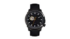 Reign Bauer Automatic Semi-Skeleton Leather-Band Watch 24 Reign Bauer Automatic Semi-Skeleton Leather-Band Watch -Garmin Shop opplanet reign bauer automatic semi skeleton leather band watch black one size reirn6007 main