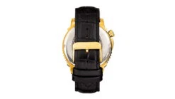 Reign Bauer Automatic Semi-Skeleton Leather-Band Watch 30 Reign Bauer Automatic Semi-Skeleton Leather-Band Watch -Garmin Shop opplanet reign bauer automatic semi skeleton leather band watch gold black one size reirn6004 av 1