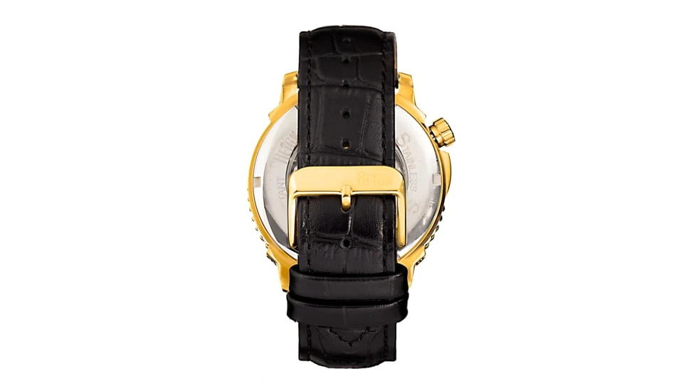 Reign Bauer Automatic Semi-Skeleton Leather-Band Watch 11 Reign Bauer Automatic Semi-Skeleton Leather-Band Watch - Image 9