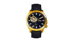 Reign Bauer Automatic Semi-Skeleton Leather-Band Watch 27 Reign Bauer Automatic Semi-Skeleton Leather-Band Watch -Garmin Shop opplanet reign bauer automatic semi skeleton leather band watch gold black one size reirn6004 main