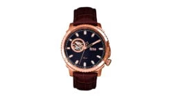 Reign Bauer Automatic Semi-Skeleton Leather-Band Watch 28 Reign Bauer Automatic Semi-Skeleton Leather-Band Watch -Garmin Shop opplanet reign bauer automatic semi skeleton leather band watch rose gold black one size reirn6006 main
