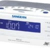 Sangean AM/FM/Aux-in Tuning Clock Radio 1 Sangean AM/FM/Aux-in Tuning Clock Radio -Garmin Shop opplanet sangean am fm aux atomic clock radio white silver rcr 22 main