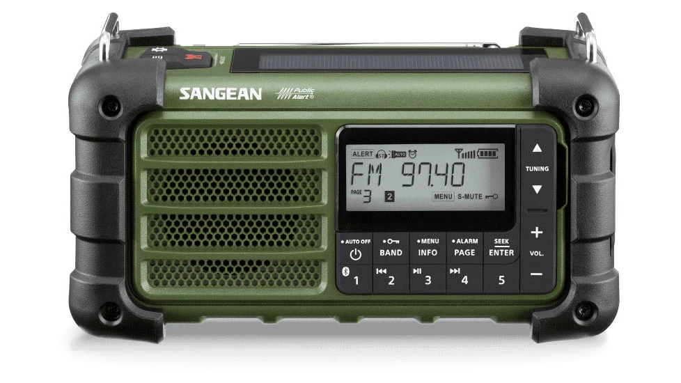 Sangean AM/FM-RDS/Bluetooth/AUX/Weather Alert Multi-Powered Digital Tuning Radio 3 Sangean AM/FM-RDS/Bluetooth/AUX/Weather Alert Multi-Powered Digital Tuning Radio