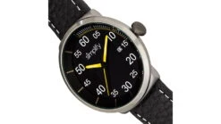 Simplify The 7100 Leather-Band Watch W/Date -Garmin Shop opplanet simplify the 7100 leather band watch w date black black gunmetal one size sim7105 av 2