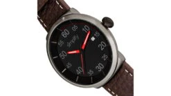 Simplify The 7100 Leather-Band Watch W/Date -Garmin Shop opplanet simplify the 7100 leather band watch w date black dark brown one size sim7106 av 2
