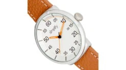 Simplify The 7100 Leather-Band Watch W/Date -Garmin Shop opplanet simplify the 7100 leather band watch w date silver brown one size sim7102 av 2