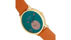 Simplify The 7200 Leather-Band Watch -Garmin Shop opplanet simplify the 7200 leather band watch navy light brown one size sim7204 av 2