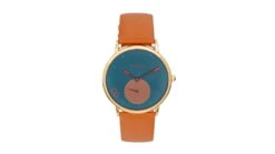 Simplify The 7200 Leather-Band Watch -Garmin Shop opplanet simplify the 7200 leather band watch navy light brown one size sim7204 main