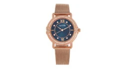 Sophie And Freda Reno Bracelet Watch W/Swarovski Crystals -Garmin Shop opplanet sophie and freda reno bracelet watch w swarovski crystals rose gold navy one size safsf5405 main