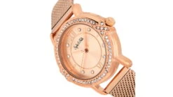 Sophie And Freda Reno Bracelet Watch W/Swarovski Crystals -Garmin Shop opplanet sophie and freda reno bracelet watch w swarovski crystals rose gold one size safsf5404 av 4
