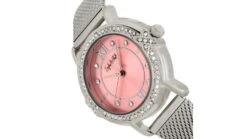 Sophie And Freda Reno Bracelet Watch W/Swarovski Crystals -Garmin Shop opplanet sophie and freda reno bracelet watch w swarovski crystals silver light pink one size safsf5402 av 4