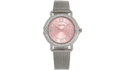 Sophie And Freda Reno Bracelet Watch W/Swarovski Crystals -Garmin Shop opplanet sophie and freda reno bracelet watch w swarovski crystals silver light pink one size safsf5402 main 1