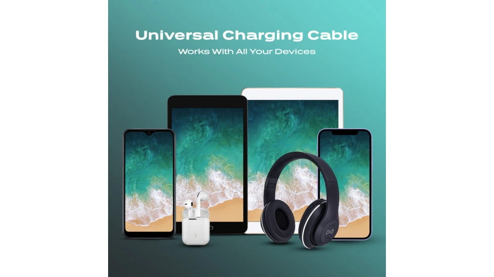 Statik 360 Universal Charge Cable W/ 3 Rotating Magnetic Connectors 3ft/1M 6 Statik 360 Universal Charge Cable W/ 3 Rotating Magnetic Connectors 3ft/1M - Image 4