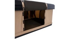 TRUSTMADE Hardshell Rooftop Tent -Garmin Shop opplanet trustmade hardshell rooftop tent black beige 82 7x49x35 4in or02rt01 blackbeige av 4